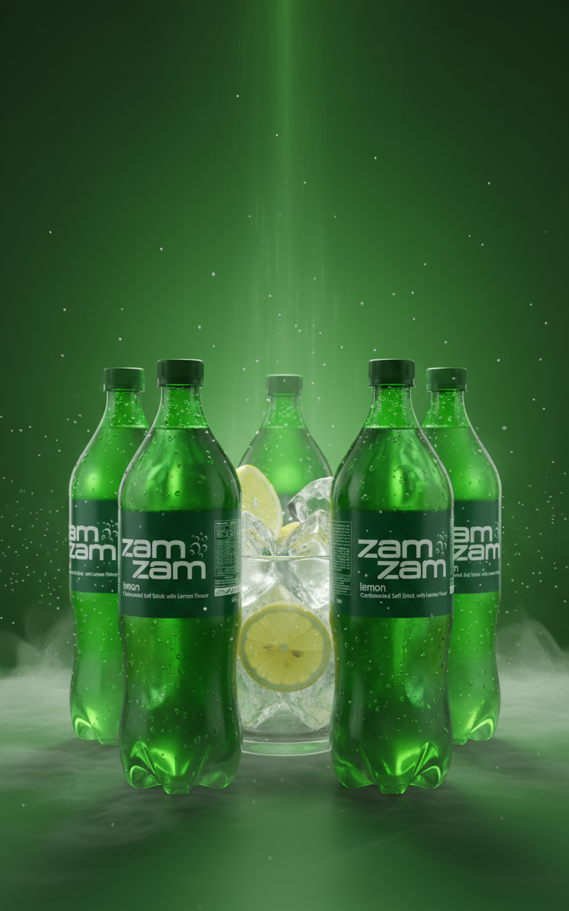 Limon frisdrank zamzam-1 liter Pet